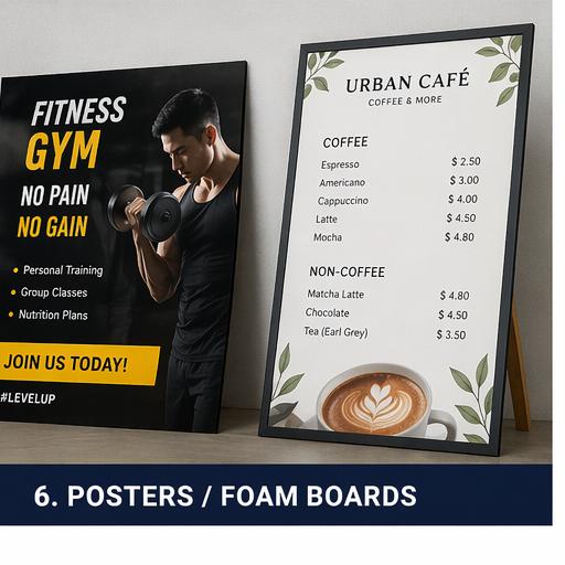 Posters and Foam Boards
